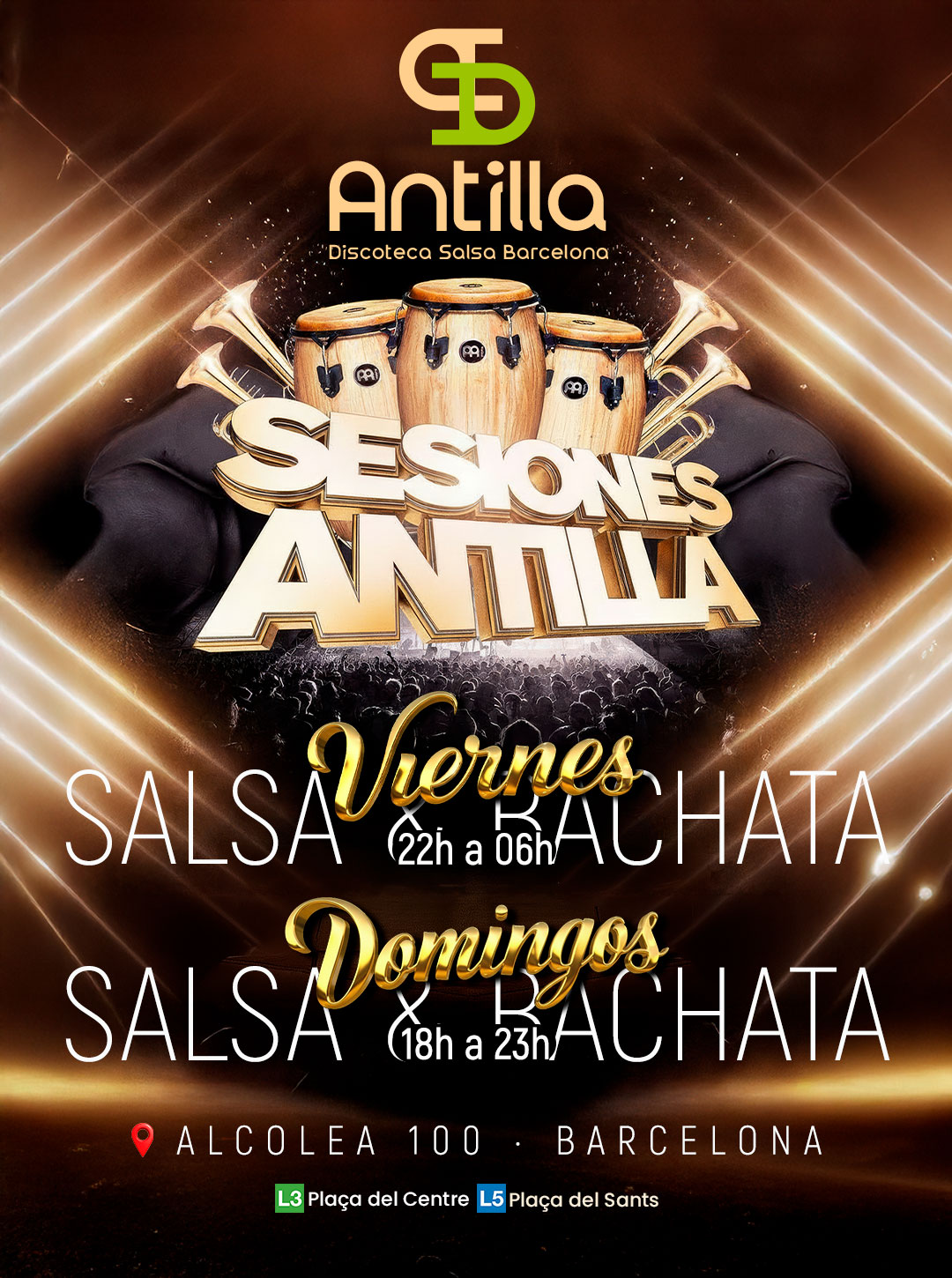 Antilla discoteca salsa y bachata sesiones discoteca